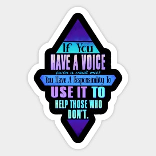 Use Your Voice Sticker